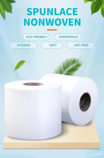 Made in China High Quality Flushable Nonwoven Woodplup Nonwoven Fabric for Wet Tissue and Wet Wipes Toilet Tissue